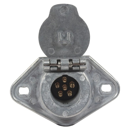 Phillips Socket, 6-Way, Wire Insertion, Split Pin 15-600